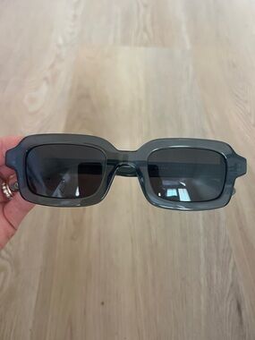 Crap Eyewear Rectangular Smoke Gray Sunglasses